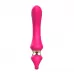 Розовый изогнутый вибромассажер Moon Vibrator - 21,1 см розовый 