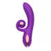Фиолетовый вибратор-кролик с функцией вращения ствола фиолетовый 