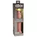 Телесный фаллоимитатор 9  Silicone Dual Density Cock - 25,4 см телесный 