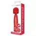 Красный жезловый мини-вибратор с кристаллами Mini Massager Love Edition красный 
