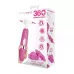 Розовый ротационный жезловый вибратор с двумя насадками 360° Spinning Head Wand Massager Set розовый 