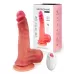 Телесный вибратор-реалистик с пультом ДУ - 23 см телесный 