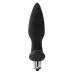Черная анальная вибропробка FantASStic Vibrating Plug - 14 см черный 