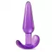 Фиолетовая анальная пробка в форме якоря Slim Anal Plug - 10,8 см фиолетовый 