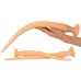 Набор из 3 телесных удлиненных анальных пробок Super Long Flexible Butt Plug Set телесный 