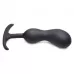 Черный массажер простаты с утяжелителями Premium Silicone Weighted Prostate Plug Large - 18,8 см черный 