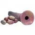 Фантазийный фаллоимитатор Deep Invader Tentacle Ovipositor Silicone Dildo with Eggs - 22,9 см разноцветный 