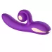 Фиолетовый вибратор-кролик с функцией вращения ствола фиолетовый 