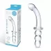 Прозрачный ребристый двусторонний стимулятор Ribbed G-Spot - 20 см прозрачный 