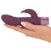 Фиолетовый вибратор-кролик с ребрышками Rabbit Vibe - 16 см фиолетовый 