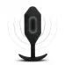 Черная вибропробка для ношения Vibrating Snug Plug 5 - 16,5 см черный 