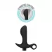 Черный анальный вибратор Silicone Vibrating Prostate Massager 01 - 10,8 см черный 