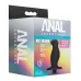 Черный анальный вибромассажёр Silicone Vibrating Prostate Massager 02 - 10,8 см черный 