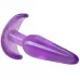 Фиолетовая анальная пробка в форме якоря Slim Anal Plug - 10,8 см фиолетовый 