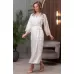 Длинный халат Arianna из шелкового полотна черный XXL-XXXL