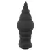 Черная анальная вибропробка RC Butt Plug - 9,6 см черный 