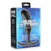 Черный массажер простаты с утяжелителями Premium Silicone Weighted Prostate Plug Medium - 16,3 см черный 