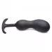 Черный массажер простаты с утяжелителями Premium Silicone Weighted Prostate Plug XL - 20,8 см черный 