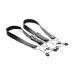 Ремни с зажимами для половых губ Spread Labia Spreader Straps with Clamps черный с серебристым 