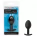 Черная анальная пробка из силикона Weighted Silicone Plug - 7,5 см черный 