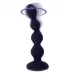 Фиолетовые анальные бусы с вибрацией и вращением Pleasure Orbit - 17,8 см фиолетовый 