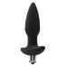 Черная анальная вибропробка FantASStic Vibrating Plug - 14 см черный 