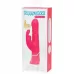Розовый вибратор Thrusting Realistic Rechargeable Rabbit Vibrator с имитацией толчков - 22,8 см розовый 