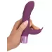 Фиолетовый вибратор-кролик с ребрышками Rabbit Vibe - 16 см фиолетовый 