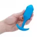 Голубая вибропробка для ношения B-vibe Snug Plug 3 - 12,4 см голубой 