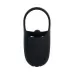Эрекционное кольцо с вибрацией и стимуляцией мошонки Vibrating Ball Cradle черный 