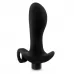 Черный анальный вибратор Silicone Vibrating Prostate Massager 01 - 10,8 см черный 