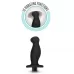 Черный анальный вибромассажёр Silicone Vibrating Prostate Massager 02 - 10,8 см черный 