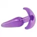 Фиолетовая анальная пробка в форме якоря Slim Anal Plug - 10,8 см фиолетовый 