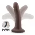 Коричневый фаллоимитатор-реалистик 5 Inch Posable Dildo - 13,9 см коричневый 