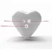 Компактный вибромассажёр Hearts Desire розовый с белым 