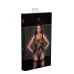 Боди с узорчатой вышивкой из флока Tulle body with patterned flock embroidery черный L