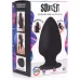 Черная мягкая анальная пробка Squeezable Large Anal Plug - 13,2 см черный 