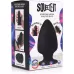 Черная мягкая анальная пробка Squeezable Medium Anal Plug - 11 см черный 