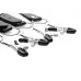Ремни с зажимами для половых губ Spread Labia Spreader Straps with Clamps черный с серебристым 
