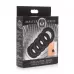 Комплект из 5 черных эрекционных колец для мошонки Ring Master Custom Ball Stretcher Kit черный 