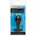 Черная анальная пробка из силикона Weighted Silicone Plug - 7,5 см черный 