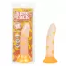 Светящийся в темноте фаллоимитатор Glow Stick Mushroom оранжевый 