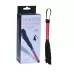 Аккуратная плетка с розовой рукоятью Passionate Flogger - 39 см розовый с черным 