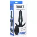 Черная анальная вибропробка Kinetic Thumping 7X Medium Anal Plug - 13,3 см черный 