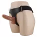 Страпон на трусиках с вибрацией Ultra Passionate Harness - 16 см карамель (темно-бежевый 
