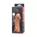 Телесная закрытая насадка с венками Cock Sleeve 006 Size M - 15,6 см телесный 