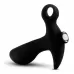 Черный анальный вибратор Silicone Vibrating Prostate Massager 01 - 10,8 см черный 