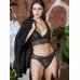 Кружевное бюстье Black Diamonds черный L