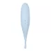 Голубой вакуум-волновой стимулятор клитора Satisfyer Twirling Pro голубой 