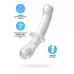 Прозрачный двусторонний стеклянный фаллоимитатор Satisfyer Double Crystal - 19,5 см прозрачный 